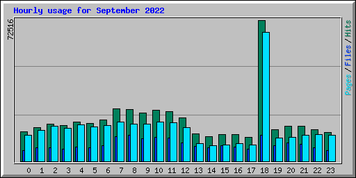 Hourly usage for September 2022
