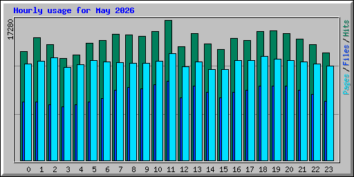 Hourly usage for May 2026